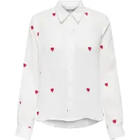 ONLY Blusa 'ONLHEART' rojo / blanco