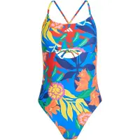 Adidas adidasTRAJE DE BAÑO CON ESPALDA ANUDADA Y DISEÑO DE FLORES MEXICANAS 32 Glow Blue / White Mujer