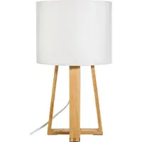 Atmosphera Lámpara de mesa, color blanco, 20 x 34,5 cm