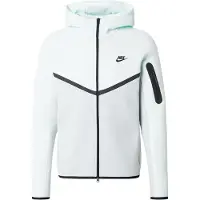 Nike Sudadera con cremallera 'Tech Fleece' menta / negro
