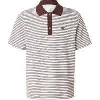 Calvin Klein Ss Striped Ottoman Polo Rich Brown Talla: S | Polos Outlet | Hombre | Marrón