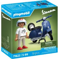 Playmobil Vespa 150 Sprint Veloce De 1969. Azul