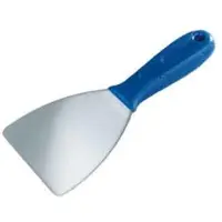Pavan Espátula para masilla de acero inoxidable con bordes redondeados, modelo '504/is', marca , 80 mm