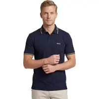BOSS para hombre. 50506193 Polo Paul marino (XL), Casual, Algodón, Manga corta, outlet 2026.