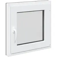 vidaXL Ventana oscilante y pivotante para sótano RISOR, 60 x 60 cm