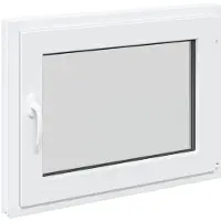 vidaXL Ventana oscilante y pivotante para sótano, modelo RISOR, 80 x 60 cm