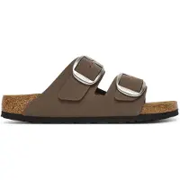 Birkenstock para mujer. 1032081 Sandalias Arizona Big Buckle (Ajuste Estrecho) marrón (39), Plano, Hebilla, Casual, Taupe, outle