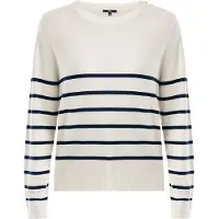 Mexx Jersey 'Aster' navy / blanco lana