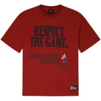 AND1 Camiseta 'Respect The Game' azul / gris claro / rojo fuego / negro