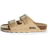 Bayton Zapatos abiertos 'STRASS ATLAS' beige / negro