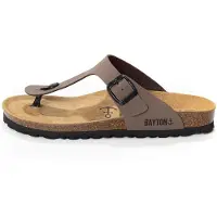 Bayton Sandalias de dedo 'MERCURE' taupe / negro