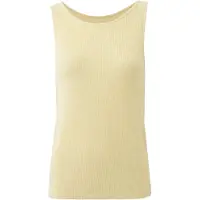 Mexx Top de punto amarillo claro
