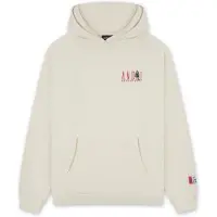 AND1 Sudadera 'Core Retro' ecru / gris claro / rojo / blanco