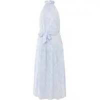Mexx Vestido de verano azul claro / blanco