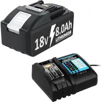StarTech.com Batería compatible con Makita, 18V, batería de litio de repuesto, compatible con modelos BL1830/BL150B/BL1860B, color naranja