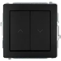 Karlik DECO 12DWP-88, interruptor para persianas enrollables, empotrado, color mate