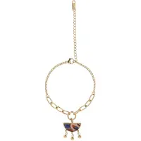 Usha Pulsera azul / oro / rojo