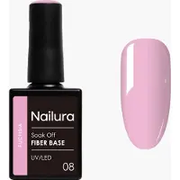 Nailura Base De Esmalte De Uñas Fiber Base Fuchsia 10 Ml