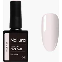 Nailura Base De Esmalte De Uñas Fiber Base Pale Pink 10 Ml