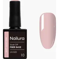 Nailura Base De Esmalte De Uñas Fiber Base Soft Rose Pink 10 Ml