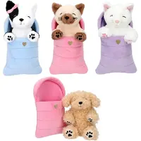 Ginza.se Peluche Dogs Or Cats In Sleeping Bag (0413146)