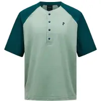 Peak Performance - Trail Snap Henley S/S - Maillot de ciclismo size M, turquesa