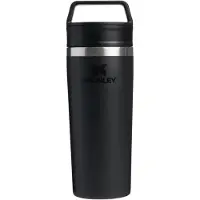 Stanley The Café-To-Go Travel Mug 2.0 16oz, Black 10-21324-0001 taza térmica con tapa giratoria y para beber, 470 ml