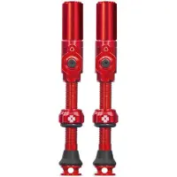 Muc Off - Tubeless Valves Big Bore Hybrid - Válvula de bicicleta size 45 mm, rojo