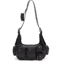 Núnoo Sally Small Pocket Sheep Black W. Gold Talla: OS | Bolsos Outlet | Mujer | Negro