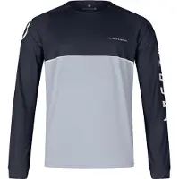 Endura - Core Printed L/S Tee - Maillot de ciclismo size XXL, azul/gris