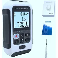 Gistuch Medidor de fibra óptica, color blanco, probador óptico multifuncional para tecnología de comunicaciones