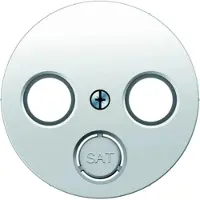 Berker R.x, elemento central para toma de antena, color blanco polarizado, acabado brillante, 1 unidad.
