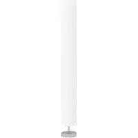 HOMCOM Lámpara de pie moderna de con interruptor, ideal para salones y dormitorios, 120 cm de altura, color blanco