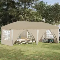 Prolenta Maison Exclusive - Tienda pop-up para fiestas, 575 x 288 x 245 cm, color crema