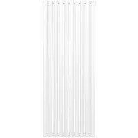Monster Radiador tubular ovalado - 1600 mm x 600 mm - Blanco