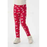 Happy girls Leggings antracita / púrpura / rojo pastel / blanco