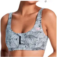 Roxy - Women's Pro Surf Athletic Bra - Parte superior de bikini size XXL, gris