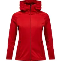 Peak Performance - Women's Rider Essentials Zip Hood - Forro polar size S, rojo