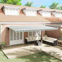 Prolenta Maison Exclusive: Toldo eléctrico con iluminación LED y sensor, dimensiones 6 x 3 metros