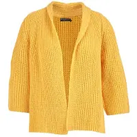 River Woods Loose Fitted Fancy Cardi 1/2sl Yellow Talla: XXL | Cárdigan Outlet | Mujer | Amarillo