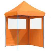 The Living Store Tienda de campaña plegable tipo "pop-up" de la marca Living Store, con 2 paneles laterales, color naranja