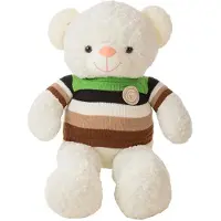 Creaciones Llopis Osito De Peluche De Punto A Rayas 80 Cm