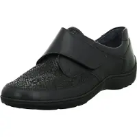 Waldlaufer Zapatillas 'Komfort Slipper Damen 496H31 352 001 Echtleder in schwarz' azul oscuro