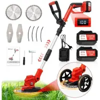 OEM Cortacésped a batería, 18000 RPM, 2 baterías de 4000 mAh, indicador de nivel de batería