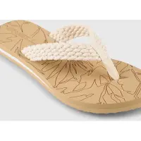 O'Neill - Women's Floral Sandals - Sandalias size 36, beige/blanco