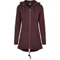 Urban Classics Sudadera con cremallera rojo vino