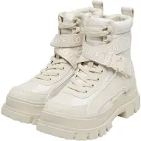 Buffalo Botines con cordones 'Aspha' crema