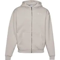 Karl kani Sudadera con cremallera 'Essential' taupe / blanco