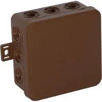 Viplast Caja de conexión, hermética, IP54, de encaje, color marrón, 100x100x41, marca , modelo 03702