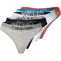 Calvin Klein Underwear Tanga azul claro / gris moteado / rojizo / negro / blanco